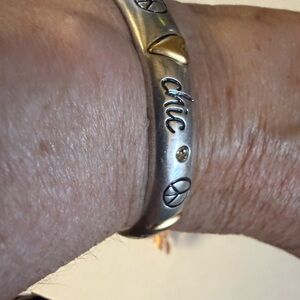 Silver and Gold Tone Chic Bracelet